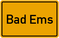 Ortsschild Bad Ems